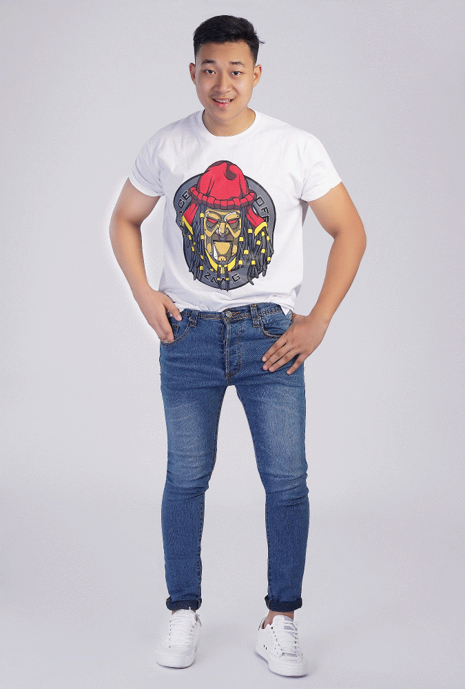 Zaw Gyi Design Printed T-shirt(White)